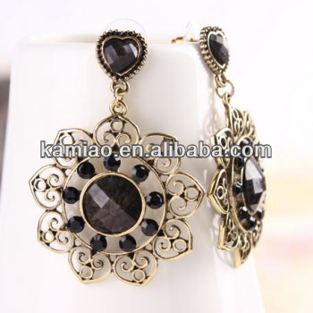 2014 ladies fashion new designed jewelry acrylic bali hoop earrings
