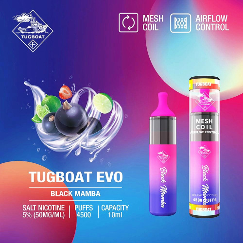 नई शैली tugboat evo डिस्पोजेबल vape डिवाइस