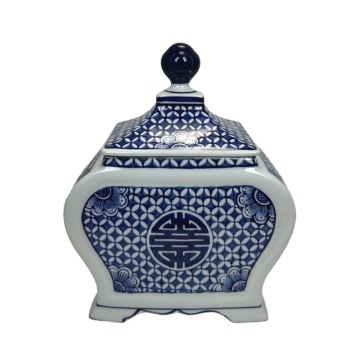 RXAE-FL24 Series Blue and White Square Porcelain Lidded Jewelry Box - Find Cheap Prices