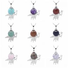 Fée Tige Petit Ange Pendentif Collier Pierre Naturelle Ado Femelle Allégorie Guérison Gardien Cadeau 12 pcs