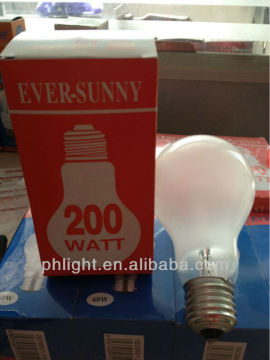 200w Frosted Incandscent Bulb from Manufacturer