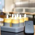 Remote Control Led Rechargeable Tealight Candles Set