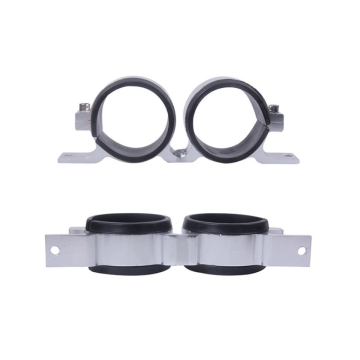 Auto parts aluminum double hole bracket clamp