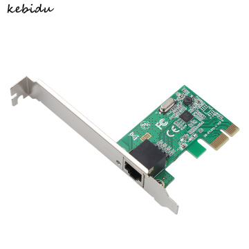 kebidu Gigabit Ethernet PCI-E Network Card Adapter Network Controller Card 10/100/1000Mbps RJ45 LAN Adapter Converter For PC