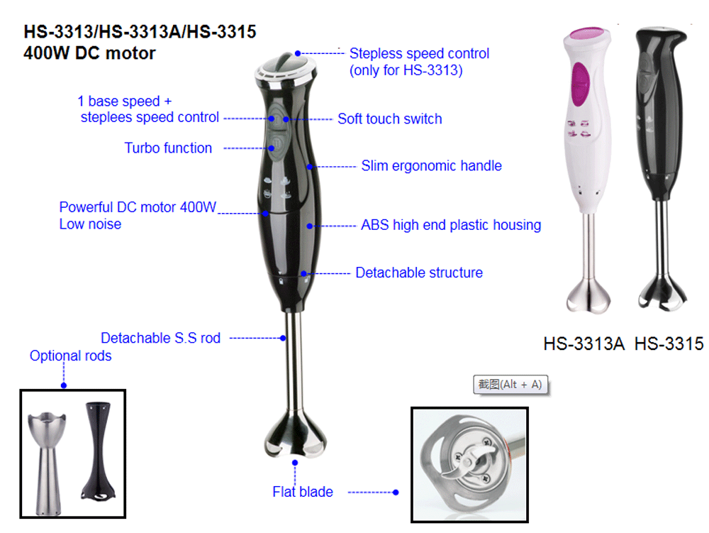 Hand Blender Easy to clean