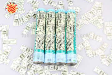 Dollar Party popper/metallic foil Confetti popper