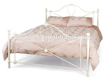 2015 Modern high quality new fashion style bedroom metal bed adult bed single bed