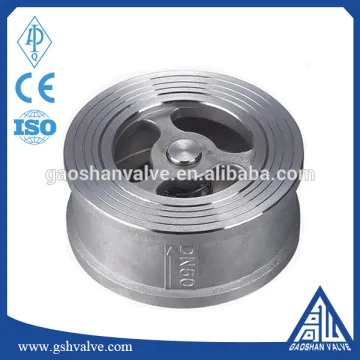 cf8m spring loaded wafer check valve