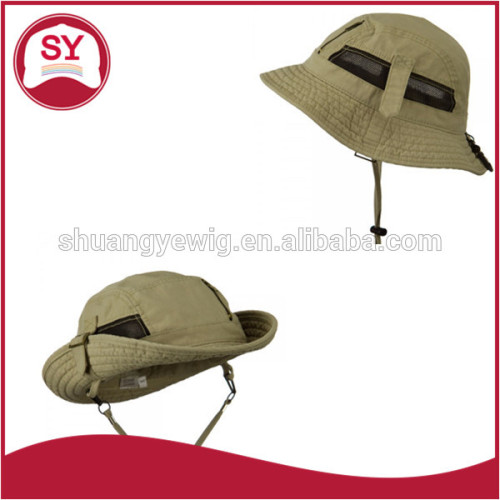 Stylish Brushed Canvas Washed bucket hat with string