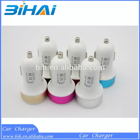 Electronic cigarette car Charger 2 sockets with dual USB Port