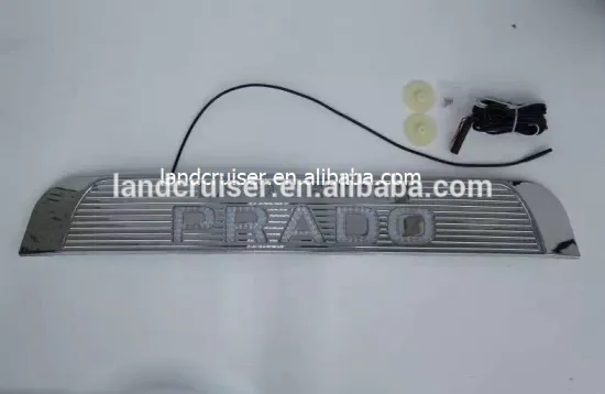 spare tire cover logo with led , high quality spare tire sticker with prado logo