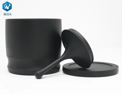 Aluminum coffee powder funnel portafilter dosing funnel