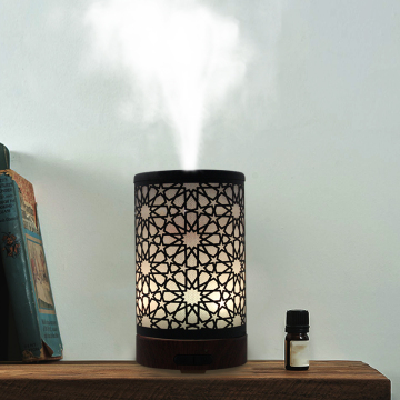 Wholesale 100ml Wrought Iron Star Circle Aroma Diffuser with LED Night Light