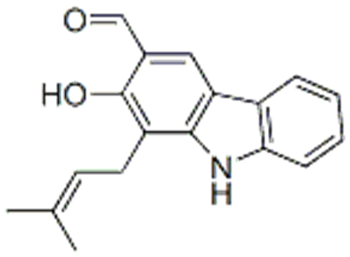 1-(3-Methyl-2-butenyl)-2-hydroxy-9H-carbazole-3-carbaldehyde CAS 17750-35-5