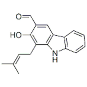 1-(3-Methyl-2-butenyl)-2-hydroxy-9H-carbazole-3-carbaldehyde CAS 17750-35-5