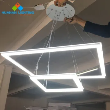 Modern Adjustable LED Chandelier - 30cm+60cm Contemporary Ceiling Pendant Lighting