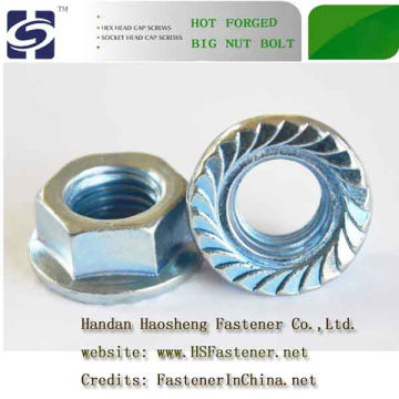 Handan Carbon steel flange nuts M6~M36 ISO9001:2008