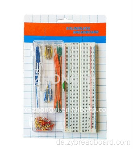 830 Punkte Lötlich ohne Breadboard Jumper Drahtkabel Kit