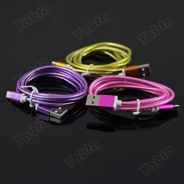 Shenzhen 2015 NEW Transparent Crystal 5 Pin Micro USB Data Cable
