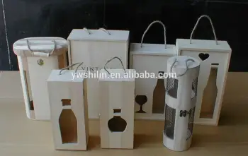 new design 100% handmake decorative wooden wine boxes