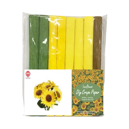 Handmade Crepe Paper Sunflower DIY Crafts
