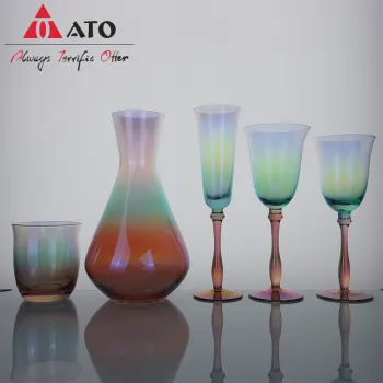 Spray Double Color Drinking Glassware with Green&Brown