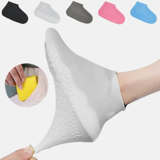 Outdoor Silicone Material shoe covers Unisex Shoes Protectors Rain Boots Rainy Day Waterproof Shoe Cover for Indoor