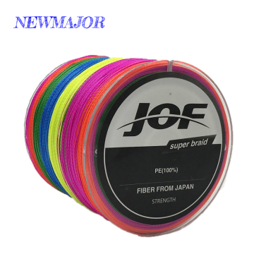 JOF 8-150LB 4 Braid PE Fishing Line - 500m Colorful Multifilament Braided Line for Saltwater
