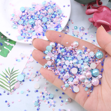 Pearls y gemas de brillo para la ropa y decoraciones de uñas
