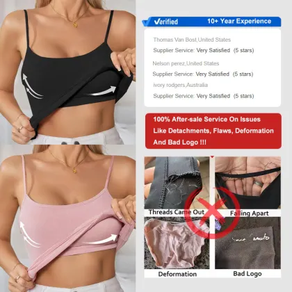 Custom Logo Private Label Soft Polyamide Camisoles for Women