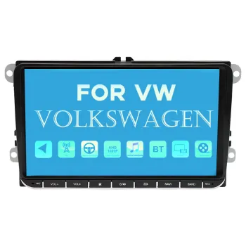Kris 9 Inch 2DIN AM+FM Radio Tuner with BT DVD GPS Navigation for Volkswagen Car