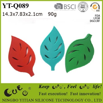 silicone room door stopper with leaf shape YT-Q089