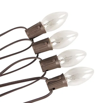 Christmas Incandescent Bulbs Weatherproof C9 Light String