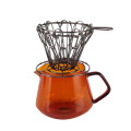 Glass Pour Over Coffee Kettle withStainless Steel Filter