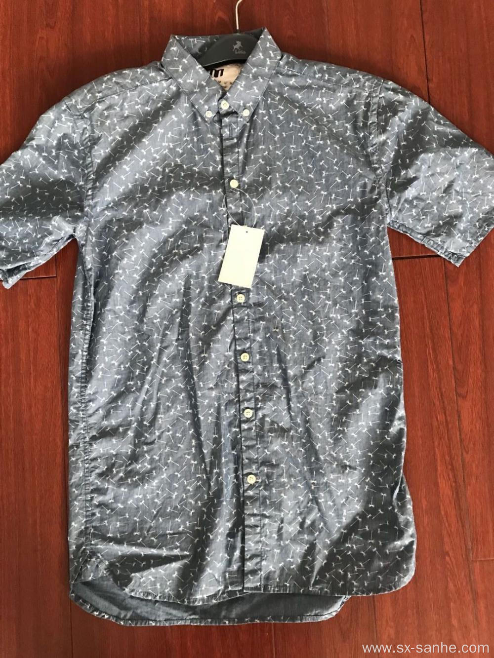 Pure Cotton Printed Men's Shirt