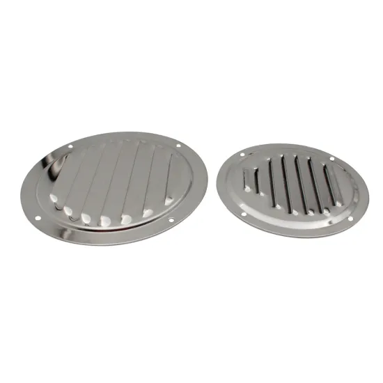 Marine Boat Vent Cover - 5'' Round Louvered Air Vent 316 Stainless Steel