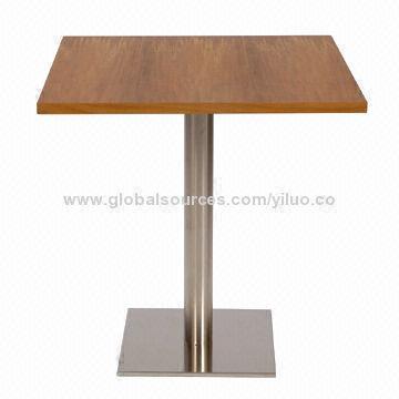Wooden coffee Table with Stainless Steel Frame