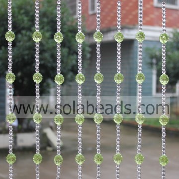 &quot;Decoração de festa 22MM e 8MM Wire Acrílico Beading Guirlanda Guarnição&quot;