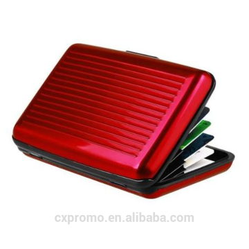 Zodaca Red Business Aluminum ID Credit Card Wallet Case Holder Metal for Christmas