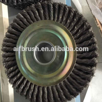 Twist Knot Rotating Wheel Circular Stainless Steel Wire Brush