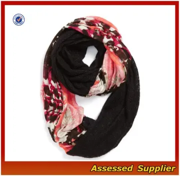 KTS018/ Fashion design lace scarf/ cheap custom lace scarf