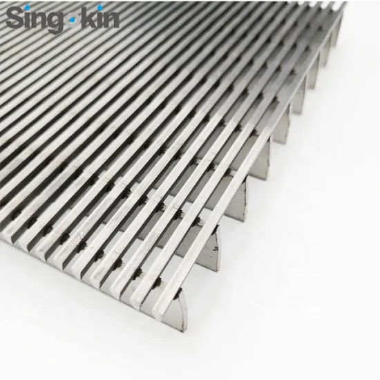 SS 304 316 Wedge Wire Sieve Bend Screen for Fish Ponds