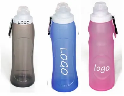 Bicycle Accessories Manufacturer 750ml BPA Free Collapsible Water Bottles In Bulk