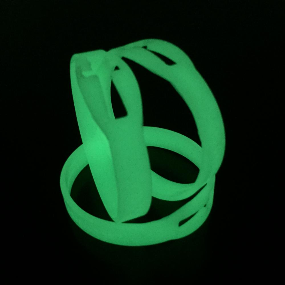 Glowing in the dark wristbands