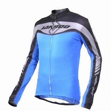 Ladies long sleeve cycling jersey, breathable and comfortable