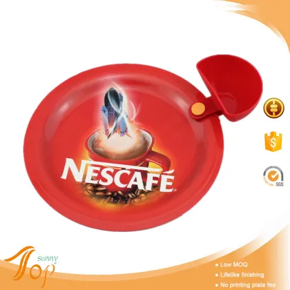 Coffee House Decorating Round Cake Tray