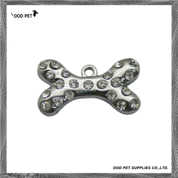 Rhinestone Bone Pet Charms (SPP8036)