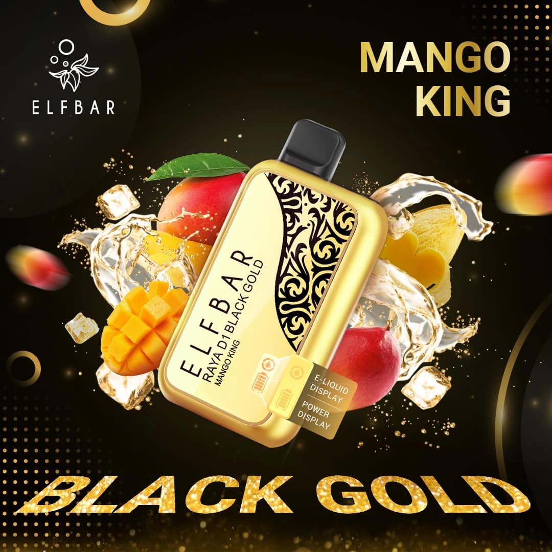 Original Elfbar Raya D1 Black Gold Edition 10000puff Disposable Vape China  Manufacturers Suppliers Factory Exporter