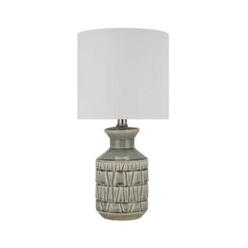 Customizable Geometric Texture Ceramic Table Lamps for Hotel Bedrooms and Wholesale Orders