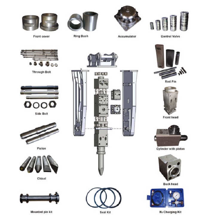 Excavator Hydraulic Breaker Spare Parts1